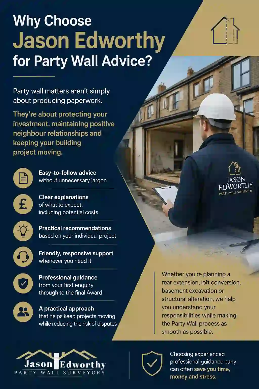 Why Choose Jason Edworthy for Party Wall Advice Whitstable?